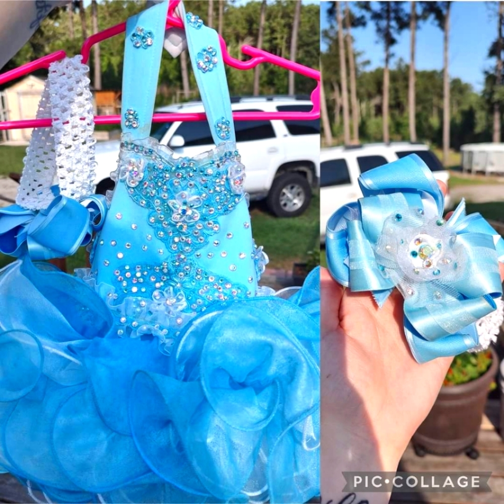 0-6 month pageant dress